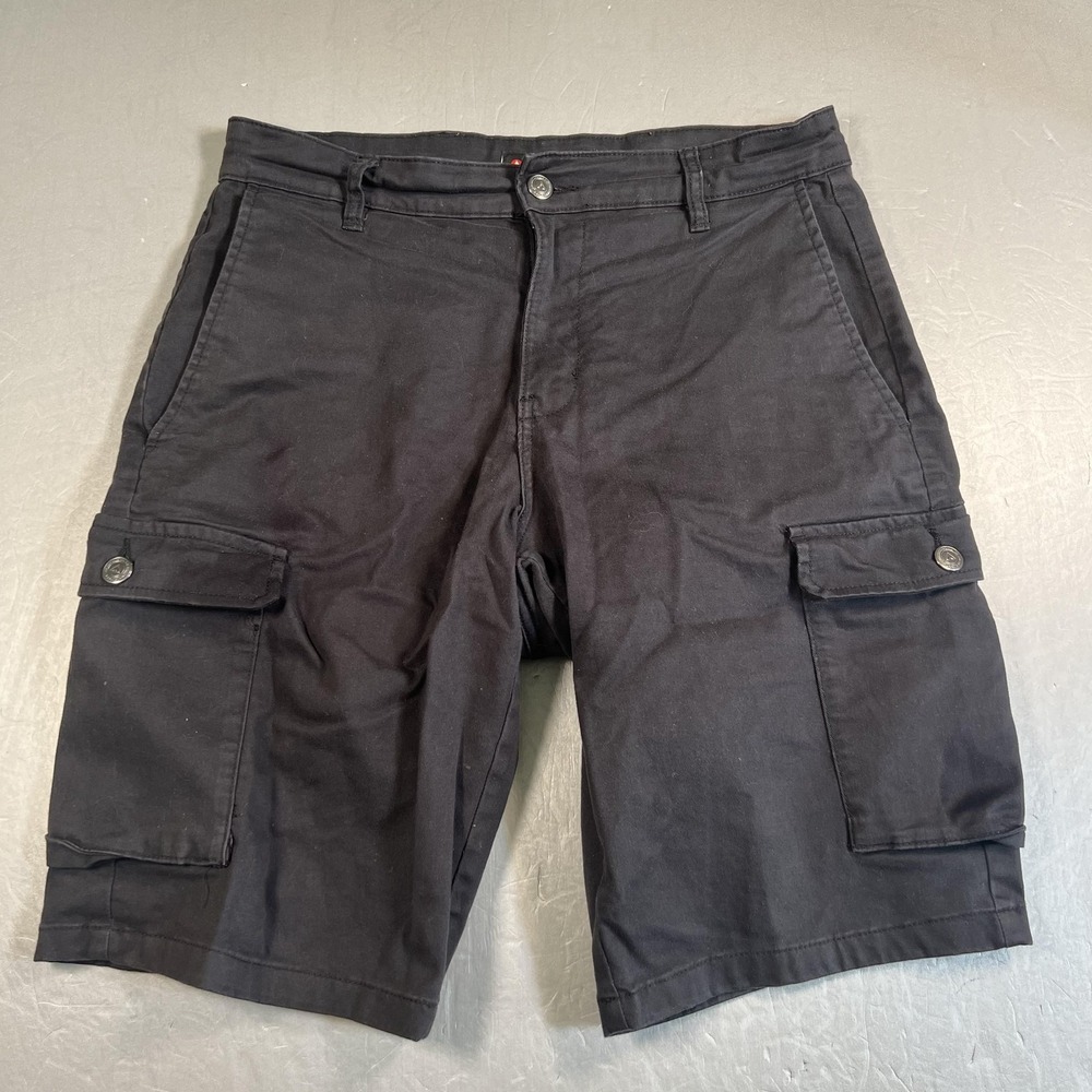 Vintage Airwalk‎ Cargo Shorts Mens 30 Black Multi Pocket Skate Streetwear